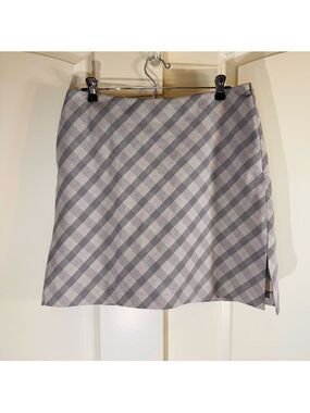 TEHAMA Beige Plaid Skort 8
